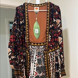 Farm Rio tapestry garden mini dress